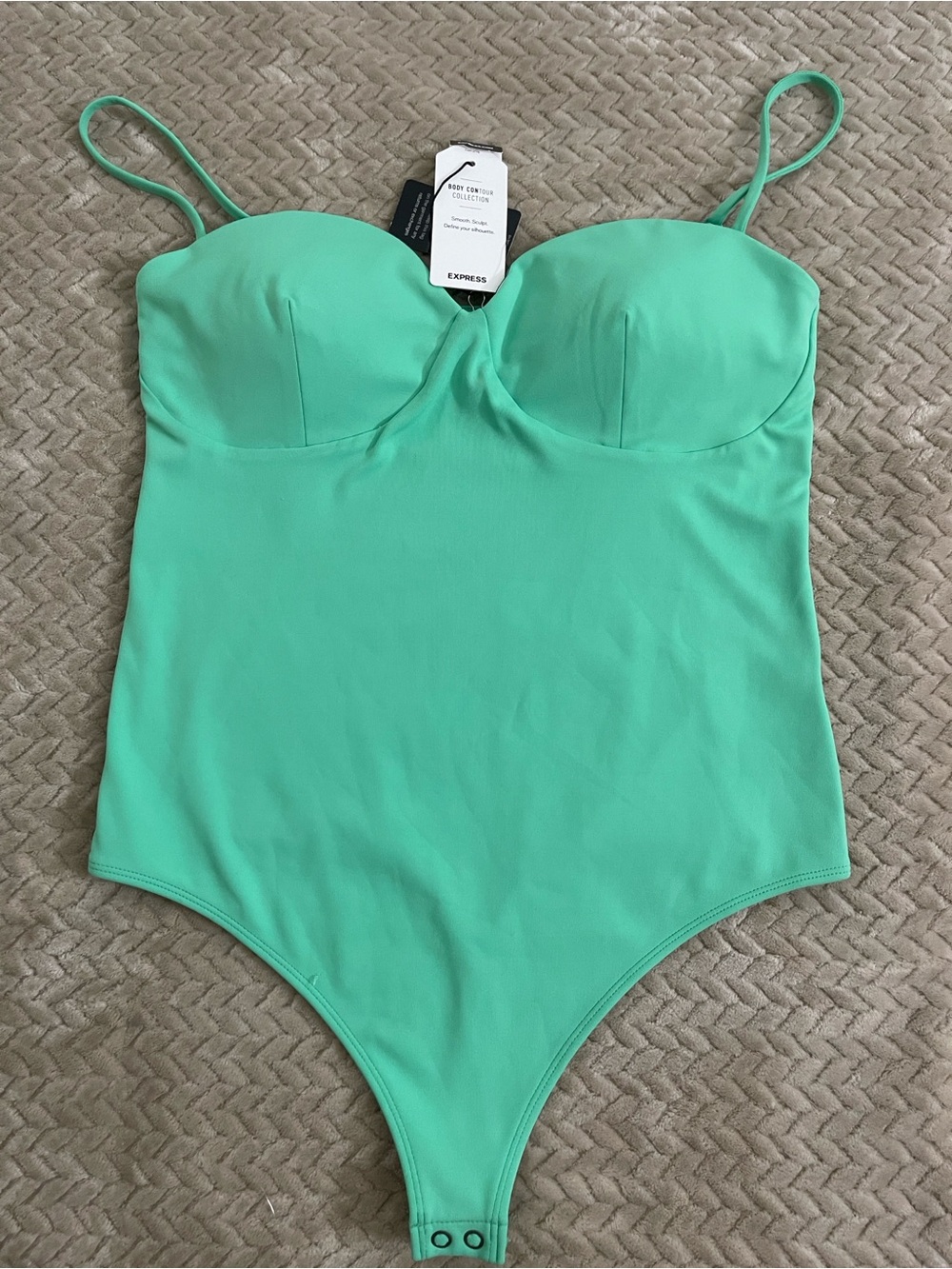 Express Mint Green Girls' One-Piece Bodysuit